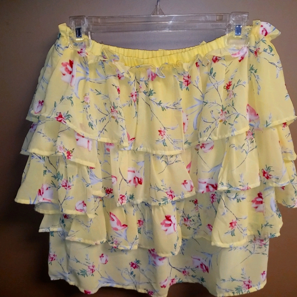 Yellow off shoulder blouse
